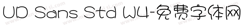 UD Sans Std W4字体转换